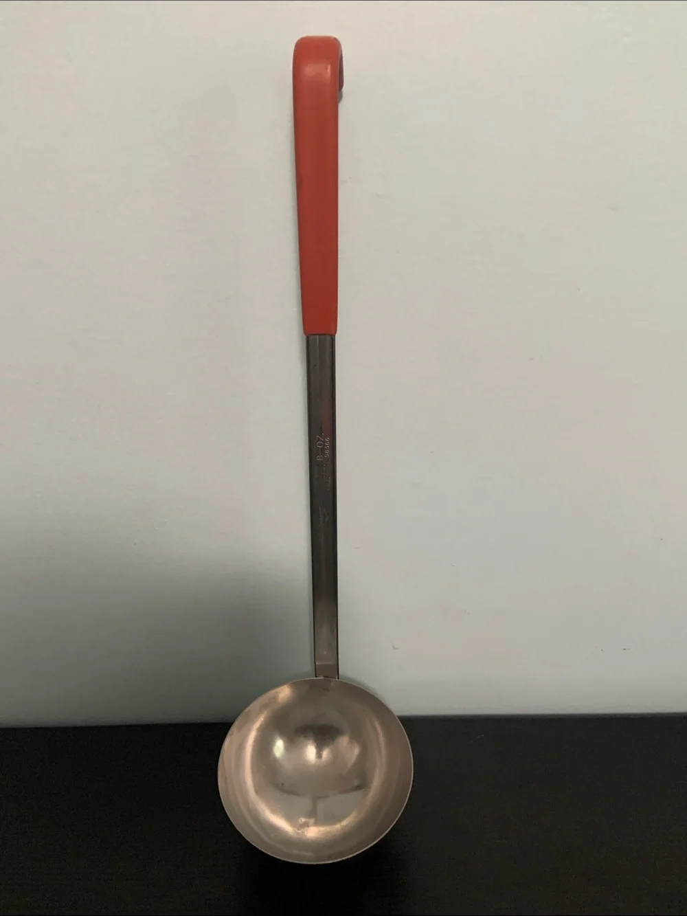 8 oz Ladle with Coated Hooked Handle